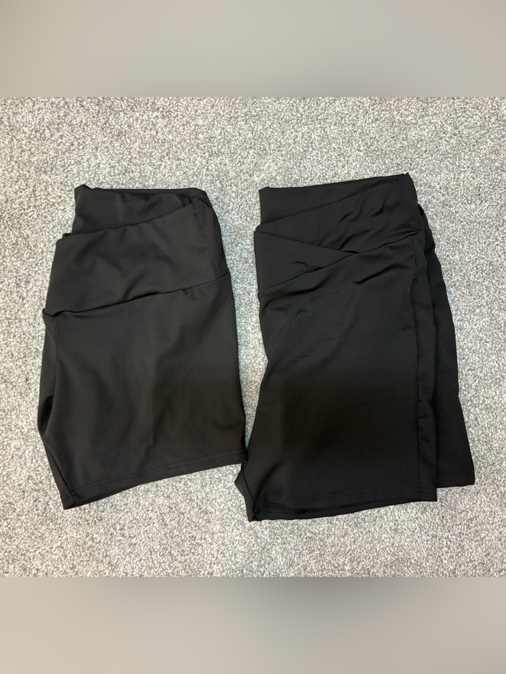 SHEIN Black High-Waist Bike Shorts Duo